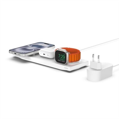 Belkin 3-in-1 MagSafe Laadimisjaam (Alus) – Valge