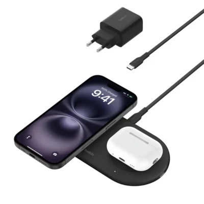 Belkin BoostCharge Pro 2-in-1 Juhtmevaba Laadija – Must