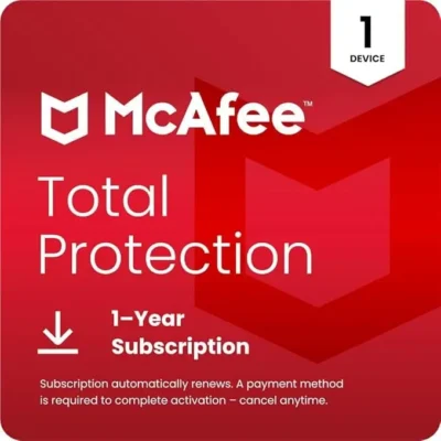 McAfee antiviirus + vpn pakett 2025, 1 seadmele