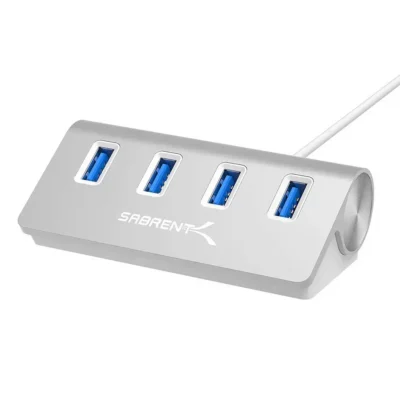 Sabrent Premium 4 Port Alumiinium USB 3.0 Hub