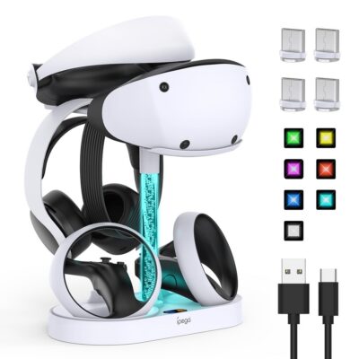PSVR2 laadimisjaam PS5 VR peakomplektile ja Sense puldile