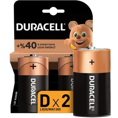 D LR20 Duracell 1.5v 2pack