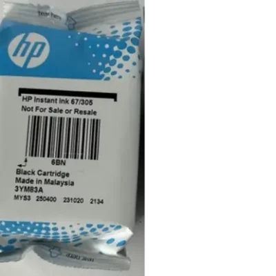 HP Instant Ink 67/305 (3YM83A) Tindikassett – Must