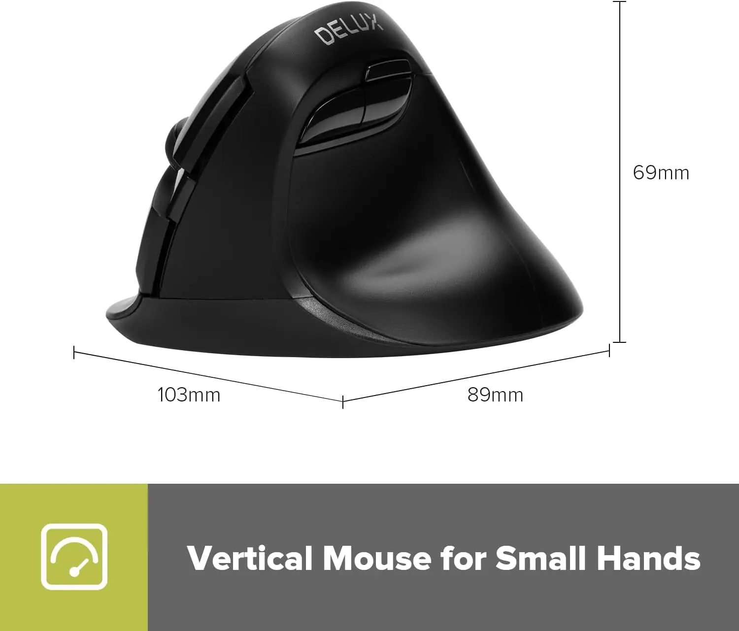 DELUX ergonoomiline hiir - Image 2