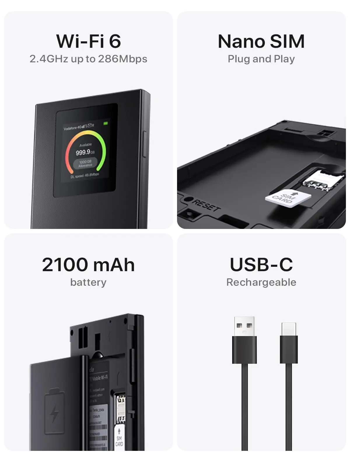 Mobiilne WiFi Ruuter Tenda LCD Ekraaniga - Image 4