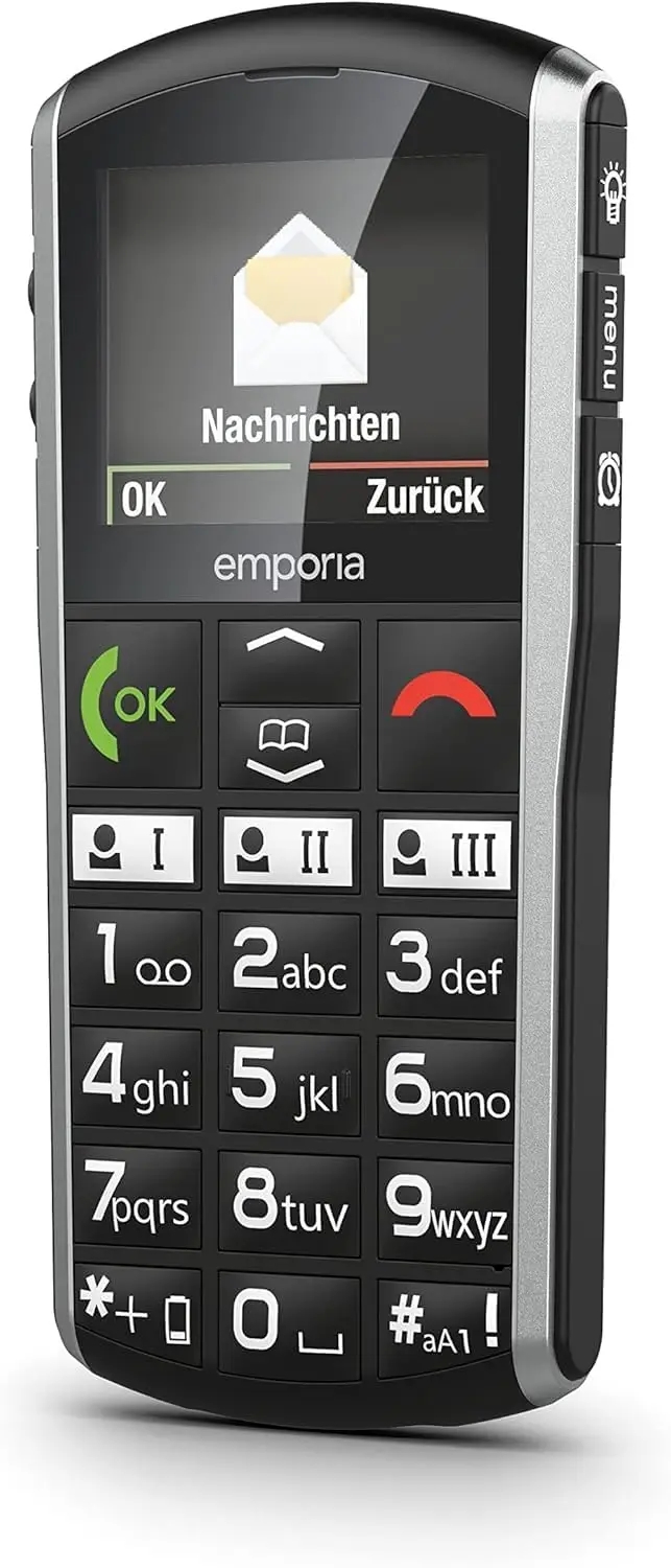 Emporia SIMPLICITY, Eakatele mõeldud mobiiltelefon - Must - Image 2