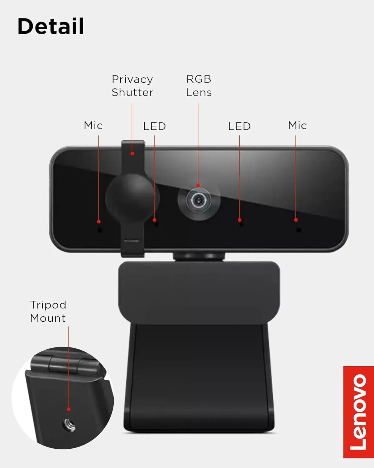 Lenovo Essential Full HD 1080P veebikaamera - Image 3