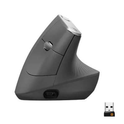 Logitech MX Vertical Ergonoomiline Juhtmevaba Hiir – Must