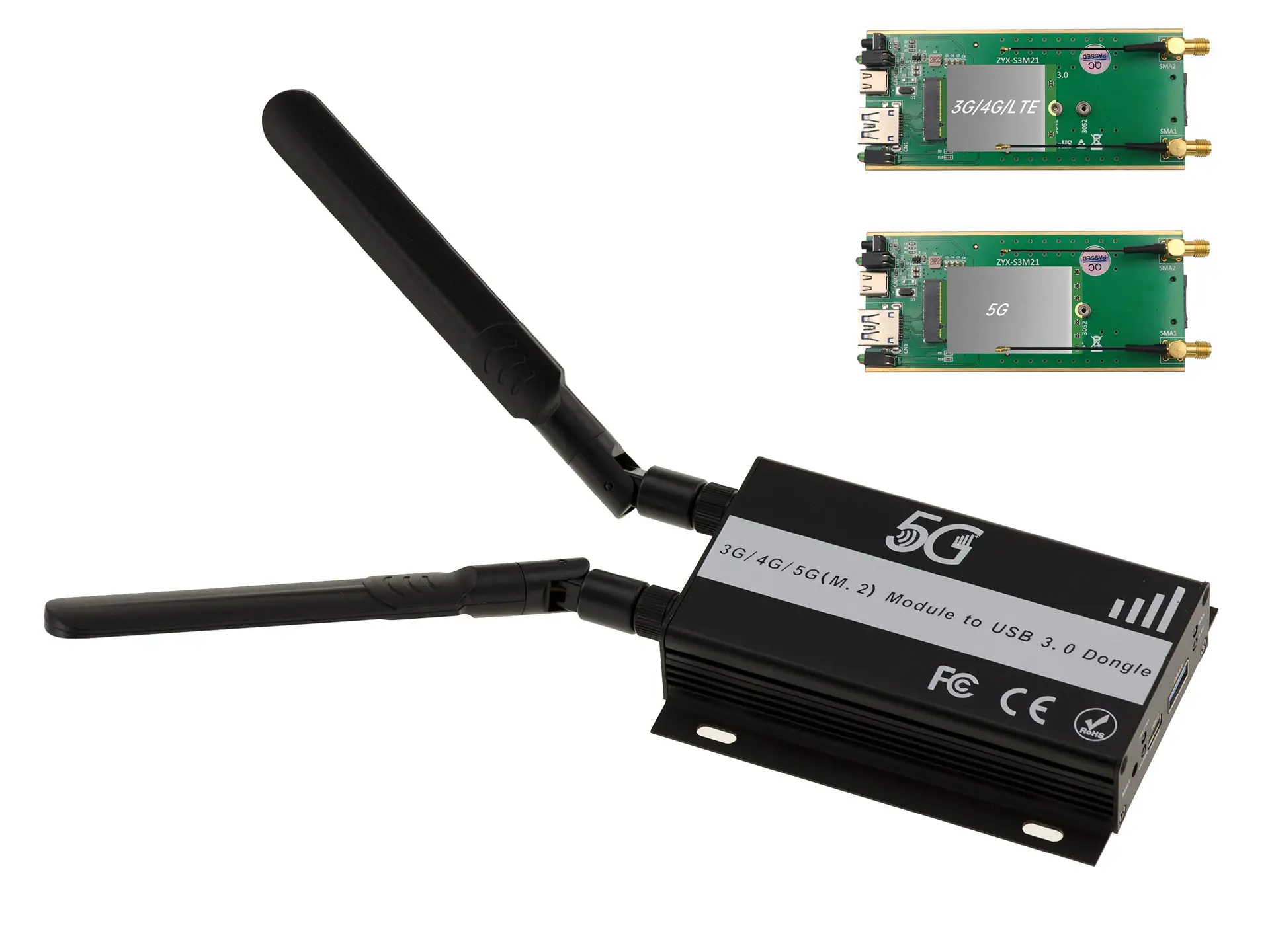 KALEA-INFORMATIQUE M.2 B-Key -> USB 3.0 Adapter WWAN/LTE-moodulitele