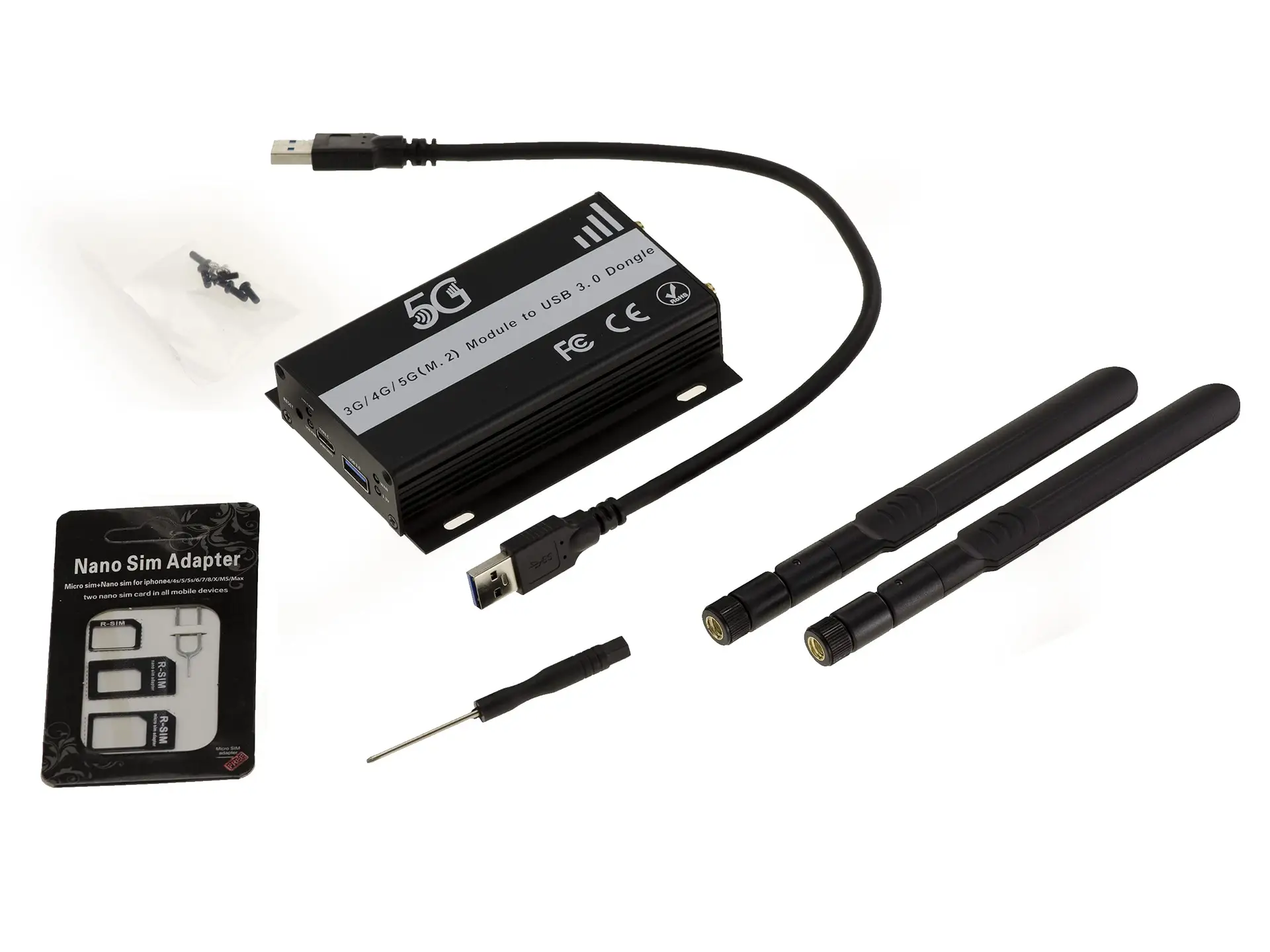 KALEA-INFORMATIQUE M.2 B-Key -> USB 3.0 Adapter WWAN/LTE-moodulitele - Pilt 3