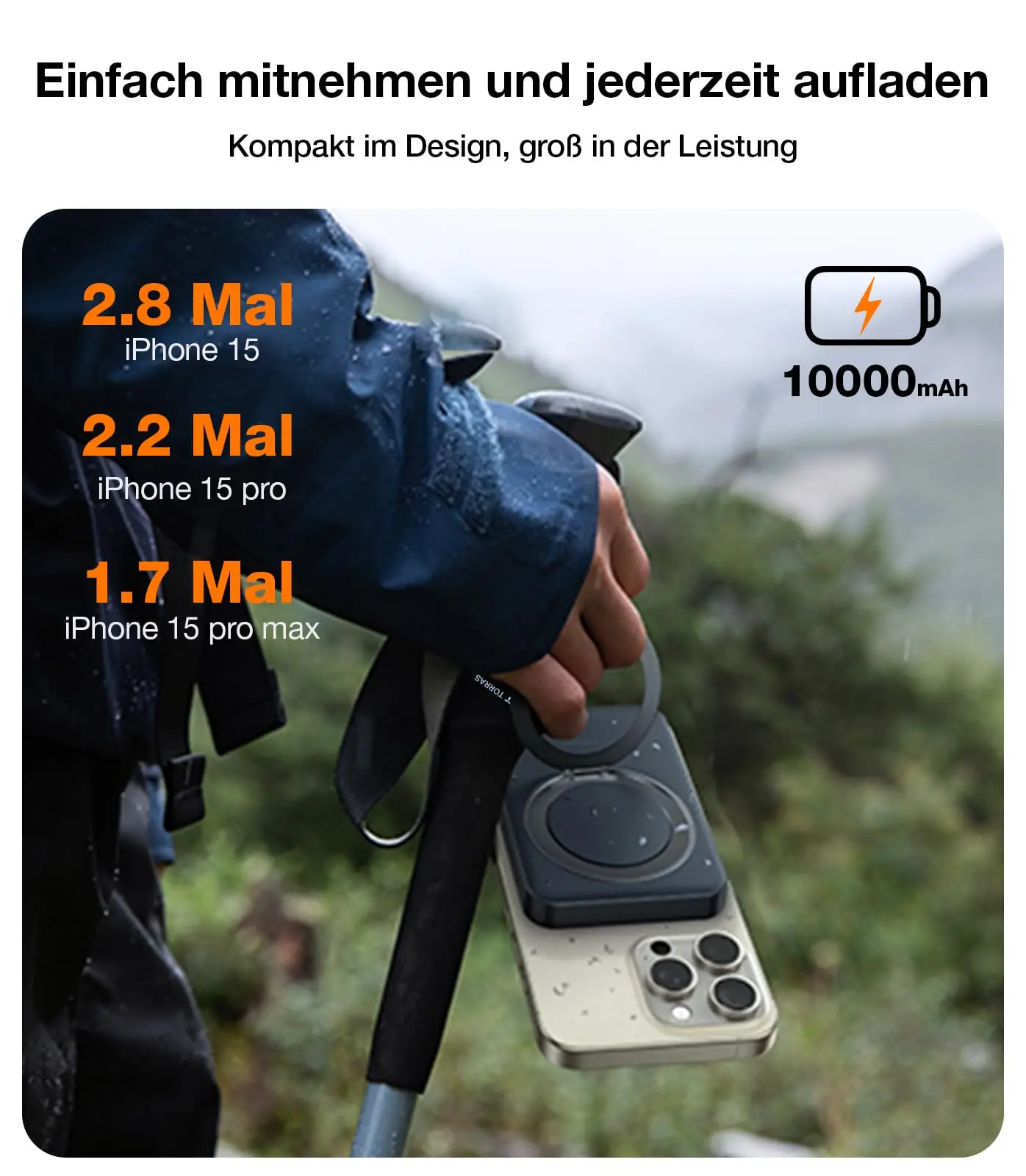 TORRAS Ostand Qi2 power bank MagSafe 360° - Image 4