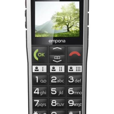 Emporia SIMPLICITY, Eakatele mõeldud mobiiltelefon – Must