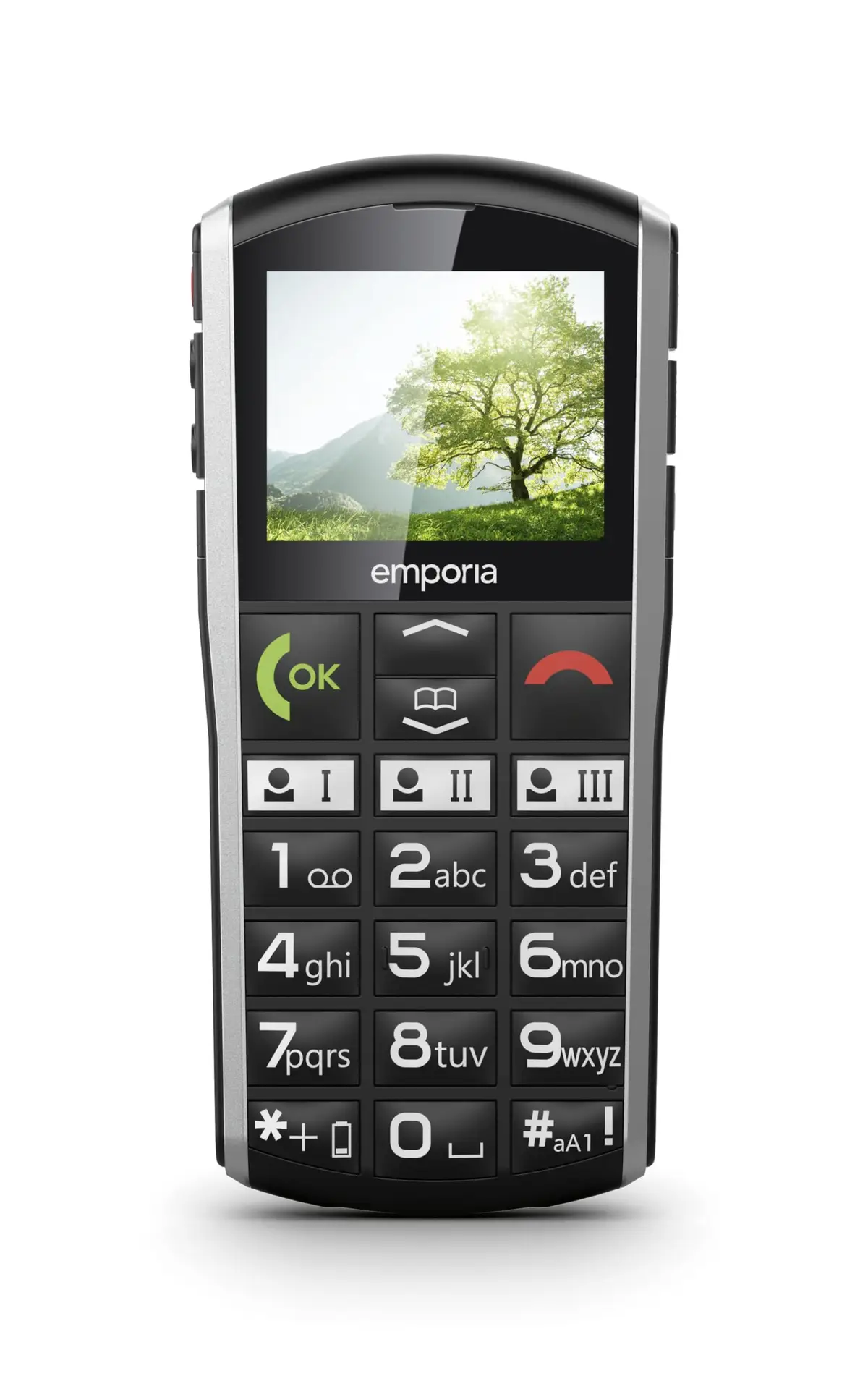 Emporia SIMPLICITY, Eakatele mõeldud mobiiltelefon - Must