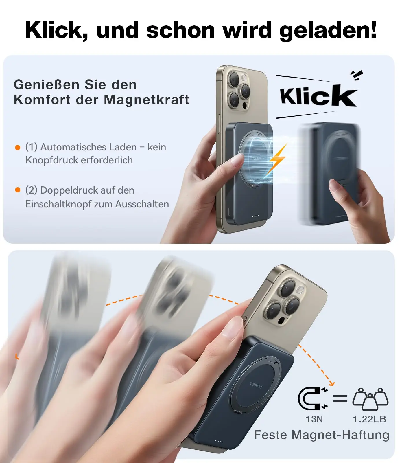 TORRAS Ostand Qi2 power bank MagSafe 360° - Image 5