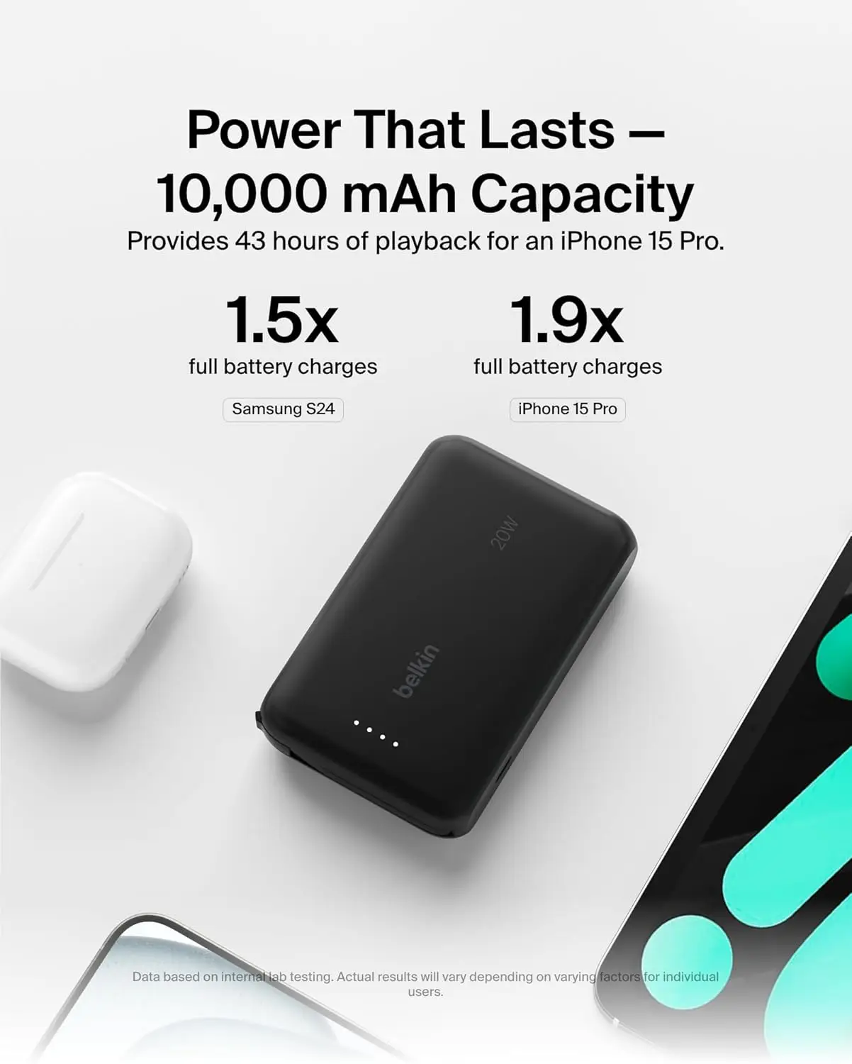 Belkin Akupank 10000mAh- Must - Image 2