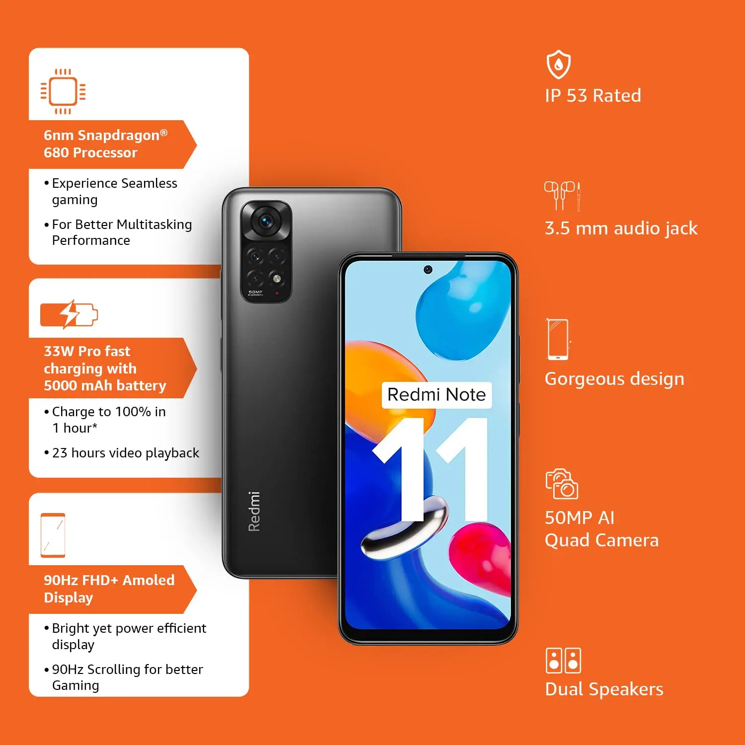 Xiaomi Redmi Note 11 128GB- Must - Image 3