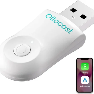 Ottocast Mini Juhtmevaba Android Auto Ja Carplay Adapter- Valge