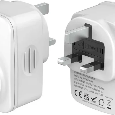 Hoppac UK ja EU adapter. 5 ühes