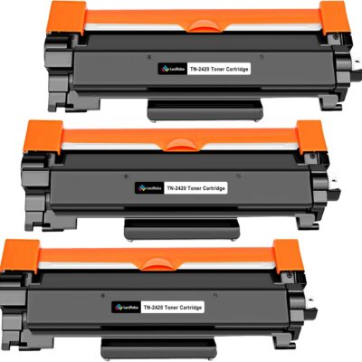 LeciRoba TN2420 / TN-2420 Must Toonerikassettide Komplekt (3-Pakk) Brother-i Printeritele
