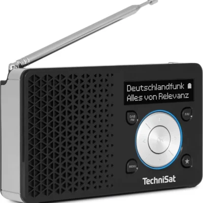 TechniSat DIGITRADIO 1 A (DAB+/UKW/FM) Raadio – Must/Hõbe