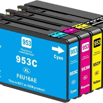 SKYDO 953XL / 953 tindikassettide multipakk – must, kollane ja tsüaan (HP 953XL / 953)