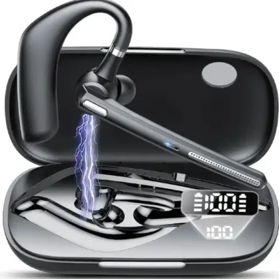 Qecnato Juhtmevaba Ühepoolne Peakomplekt – Must