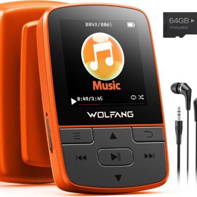 WOLFANG MP3-mängija- Oranž