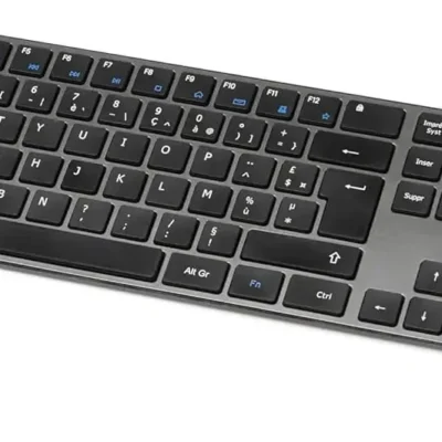 Amazon Basics Ultra-õhuke Juhtmevaba Klaviatuur (DE-QWERTY) – Hall