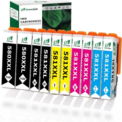 Greenjob 580XXL/581XXL – 10-pakk tindikassette Canon Pixma printerile