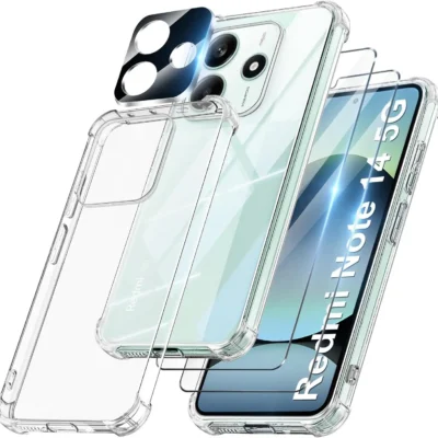 FLLAO 4-ühes ümbrise komplekt Xiaomi Redmi Note 14 5G-le