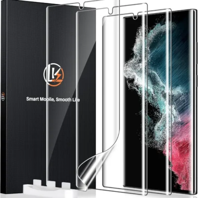 LK kolmeosaline kaitsekile komplekt Samsung Galaxy S22 Ultra 5G (2022)