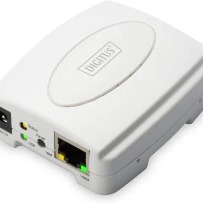Digitus Fast Ethernet Print Server – Valge