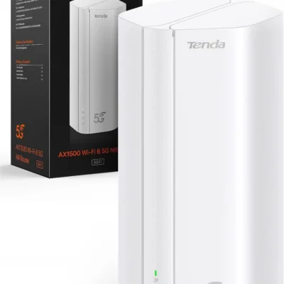 Tenda 5G01 5G/4G LTE Ruuter WiFi 6 1500 Mbps- Valge
