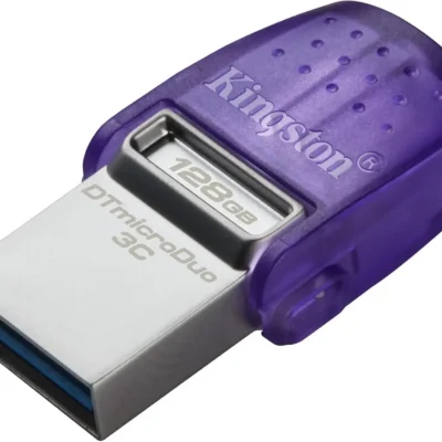 Kingston DataTraveler microDuo 3C, USB 3.2, 128GB – Lilla