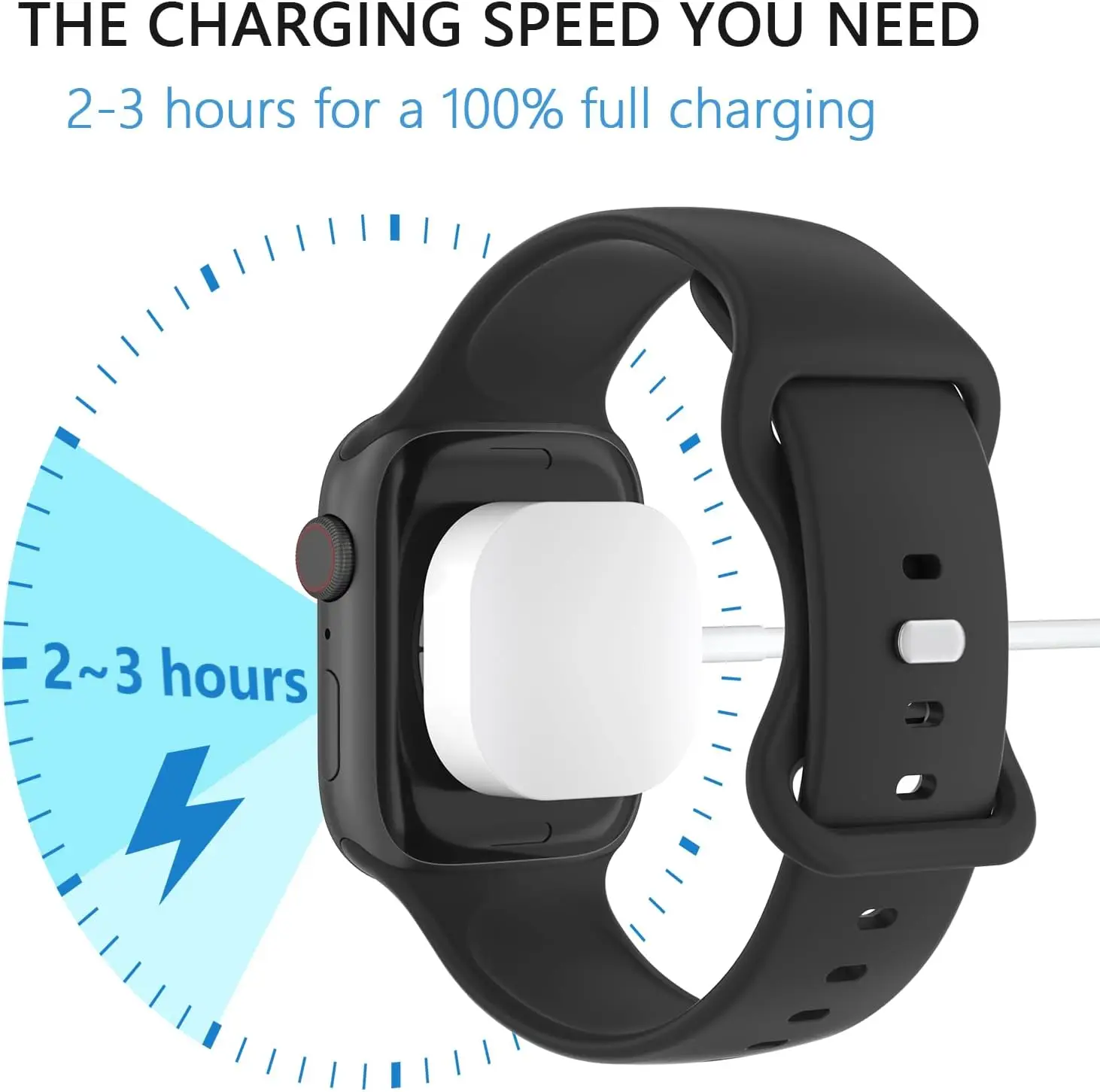 Apple Watchi magnetiline laadija (1 m) – Valge - Image 2