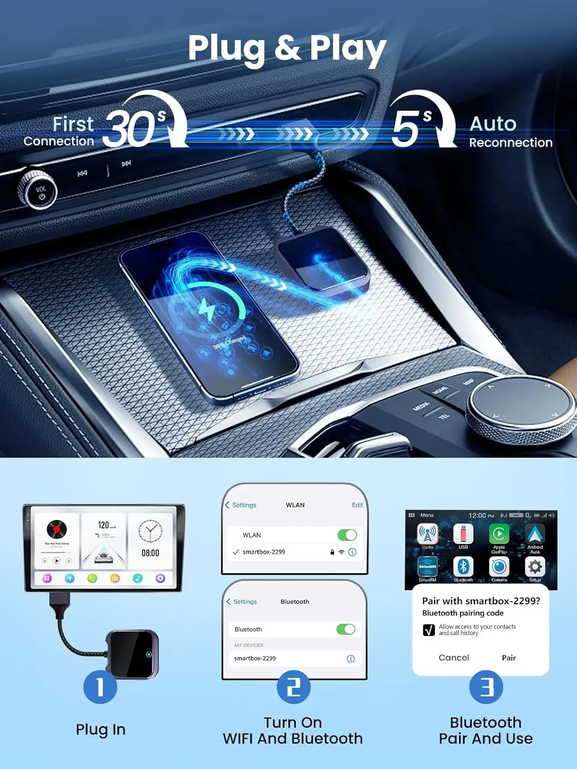 Juhtmevaba Carplay Adapter - Image 3