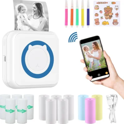 Zakvop miniprinter 300dpi, Bluetooth.