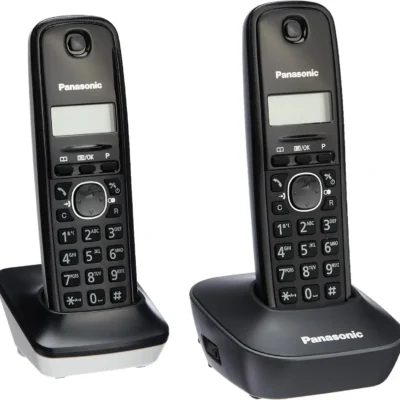 Panasonic KX-TG1612FXH Juhtmevaba Lauatelefoni Komplekt – Must (2 tk)