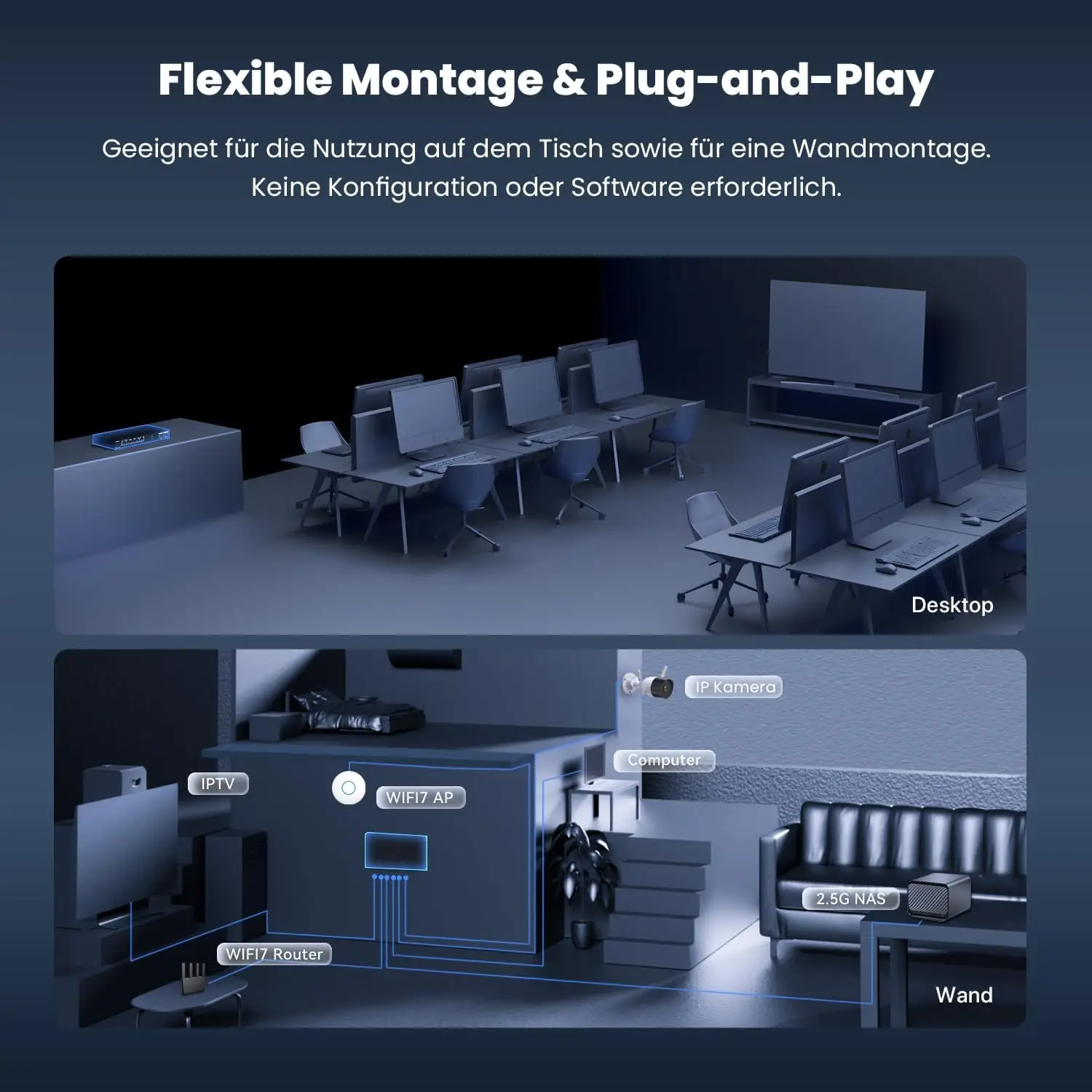 Tenda TEM2007X Network Switch 2.5G Ethernet (100/1000/2500) - Must - Image 5