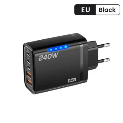 Laadimisadapter 3xUSB-C ja 2X USB-A