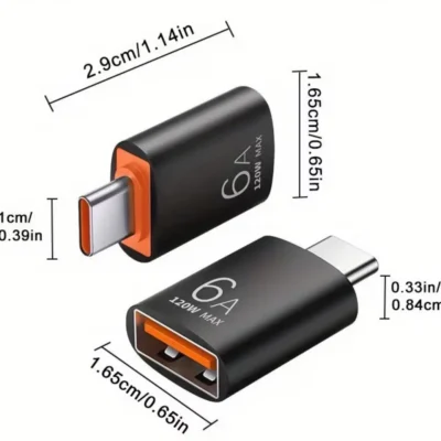 USB-A ja USB-C adapter