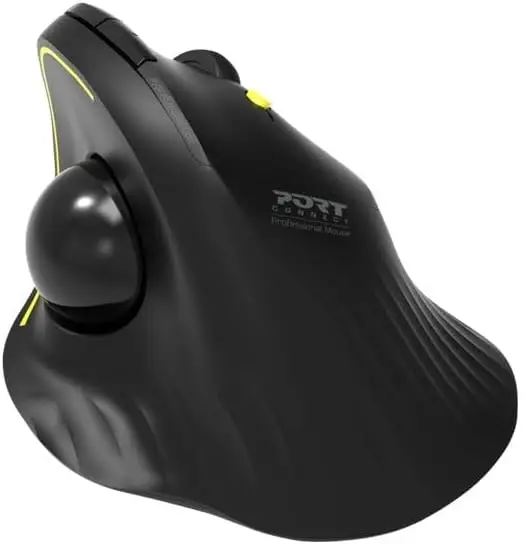 Port Connect Ergonomic Juhtmevaba Rullikhiir - Must - Image 4