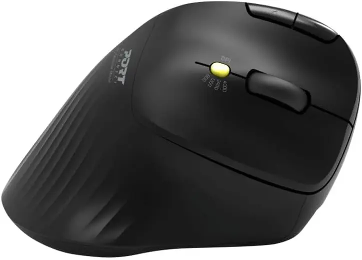 Port Connect Ergonomic Juhtmevaba Rullikhiir - Must - Image 3