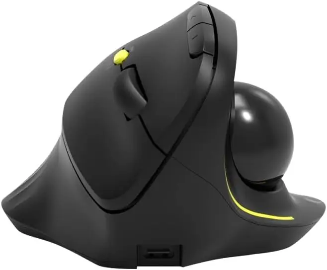 Port Connect Ergonomic Juhtmevaba Rullikhiir - Must - Image 2