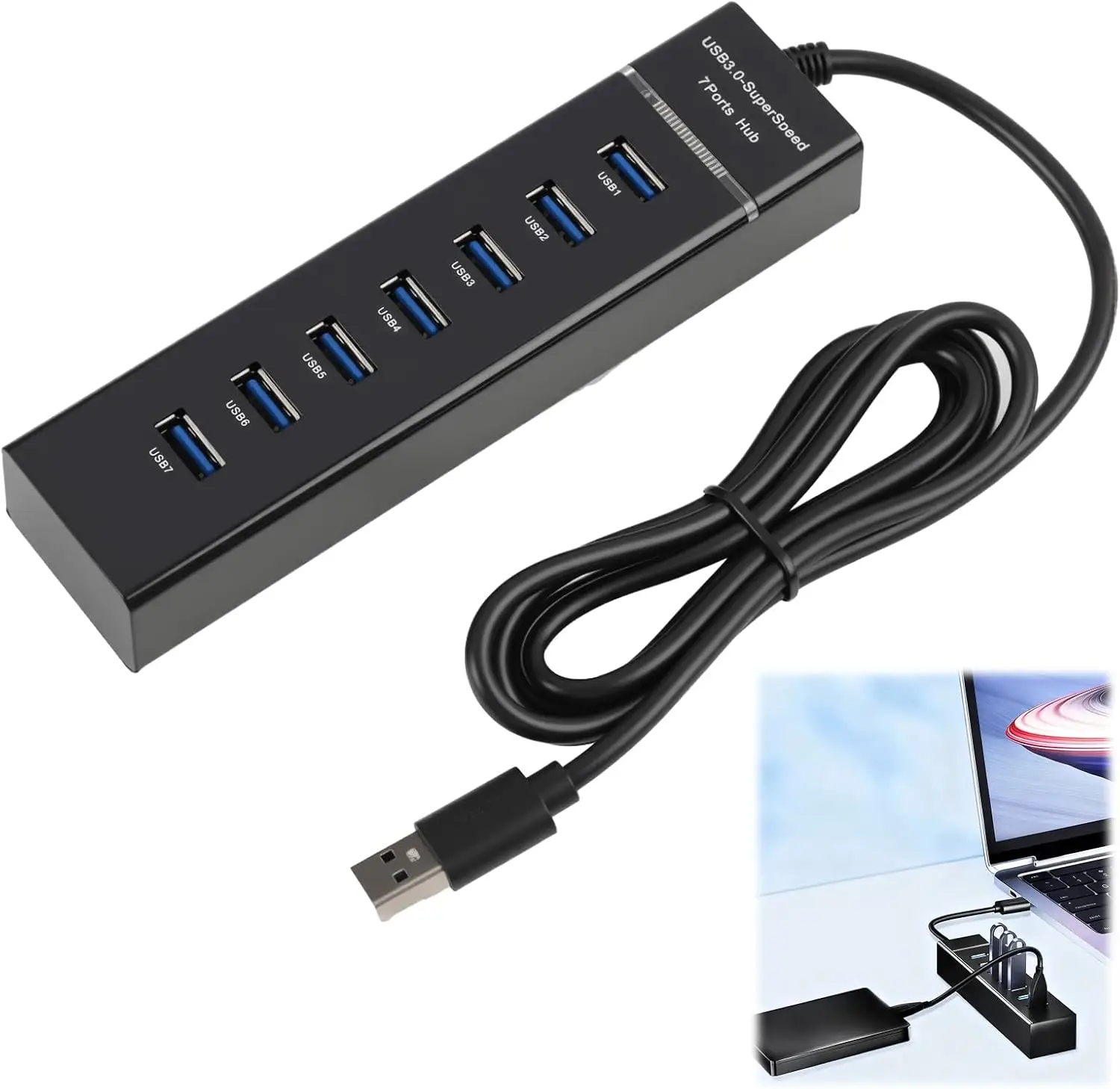 Tuwonwa 7-pordiline USB jaotur