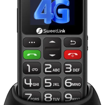 SweetLink S2-4G – eakatele  4G mobiiltelefon- Must
