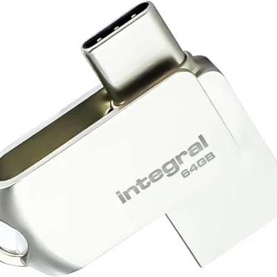 Integral 64 GB USB 3.0 UCB-C + USB-A mälupulk.