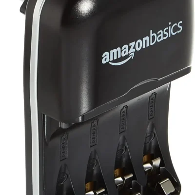 Amazon Basics Akulaadija koos 4x AA laetava patareiga