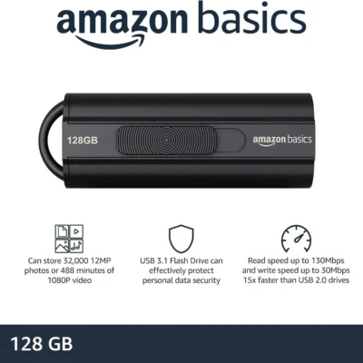 Amazon Basics 128 GB USB mälupulk.