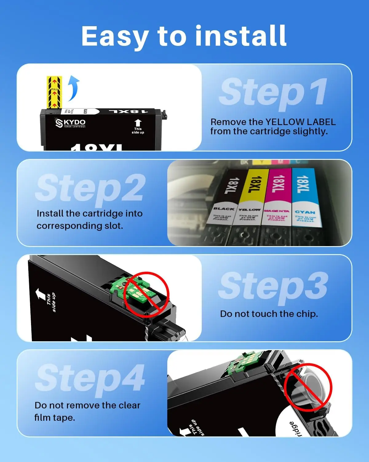 Skydo 18XL Tindikassetid Epson Expression Home XP Seeria Printeritele (20tk) - Image 5